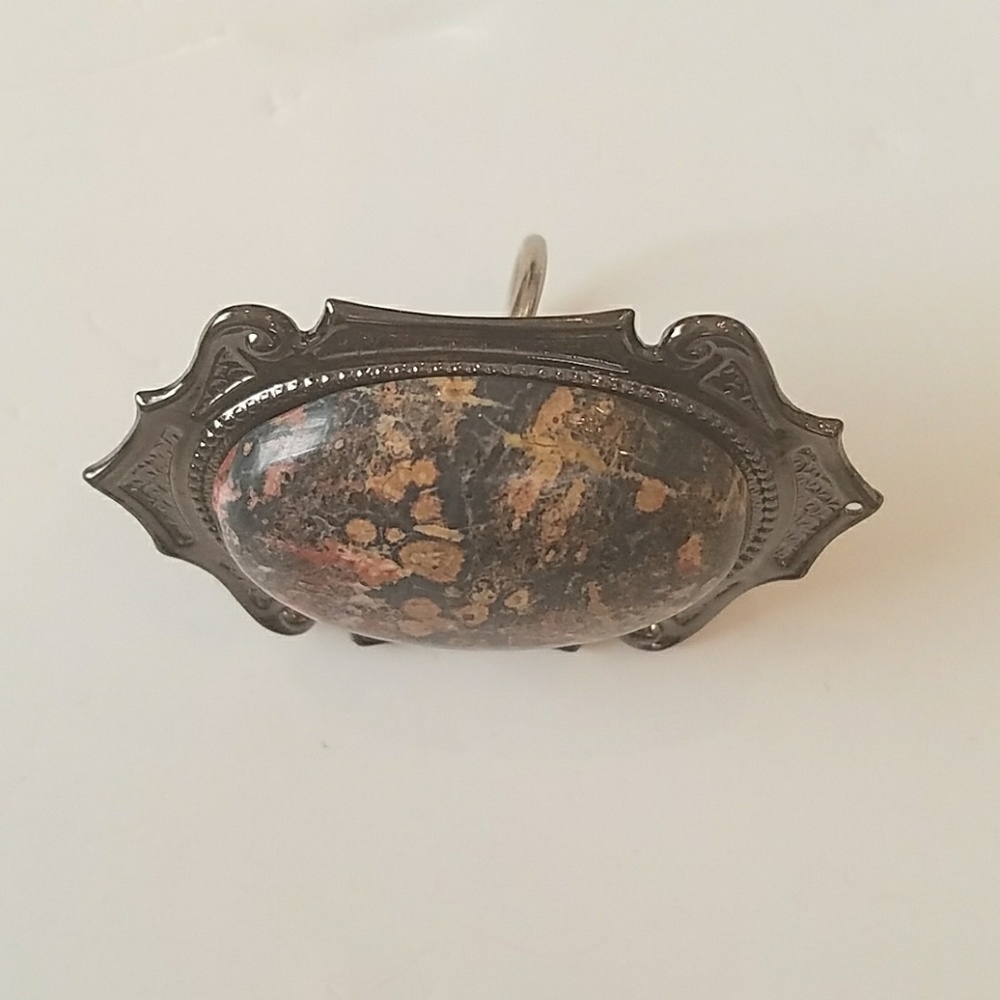 GASOLINE GLAMOUR LEOPARD JASPER RING - Picture 2 of 3
